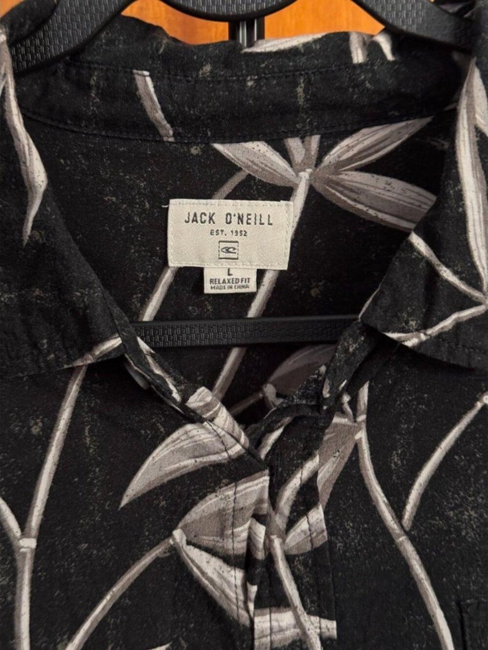 Jack O'Neill Black Floral Relaxed Fit Shirt